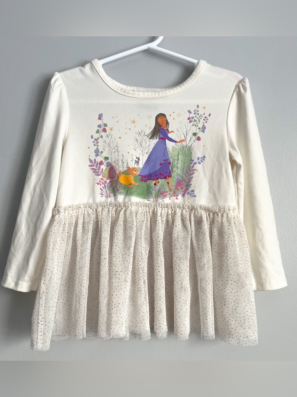 Disney Wish Toddler Tutu tulle Top - Size 3T - Asha, Star, Valentino